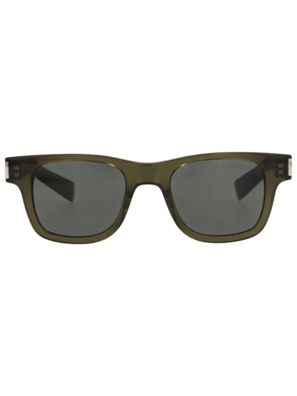 New Saint Laurent Women's Sunglasses Square Rectangle Acetate Frame Unisex Green